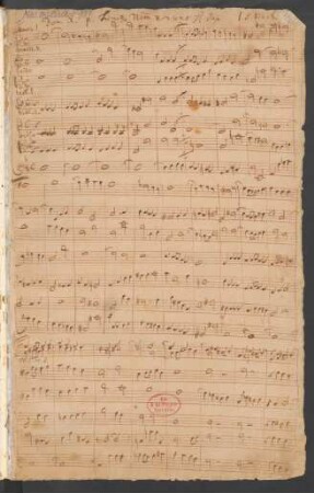1. Coro: Nimm von uns, Herr, du treuer Gott