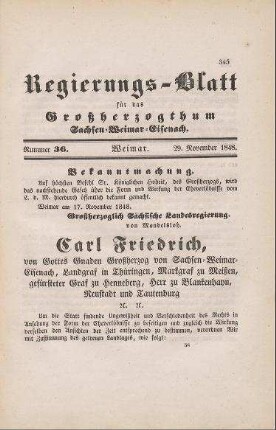 Nr. 36 : 29. November 1848