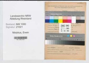 Entnazifizierung Erwin Motzkus, geb. 27.02.1910 (Angest.)
