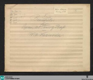 Benedictus - WK Mus.Ms. 26 a : Coro; E|b