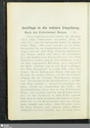 Ausflüge in die weitere Umgebung