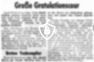 Große Gratulationscour
