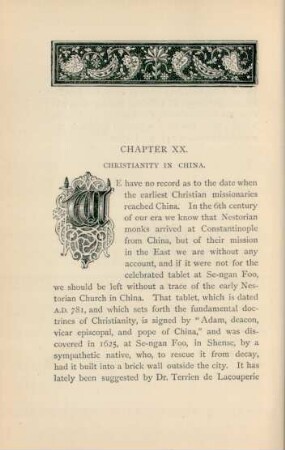 Chapter XX. Christianity in China
