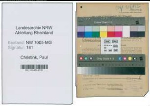 Entnazifizierung Paul Christink , geb. 09.10.1906 (Arbeiter)