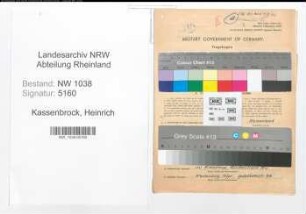 Entnazifizierung Heinrich Kassenbrock , geb. 23.09.1907 (Lehrer)