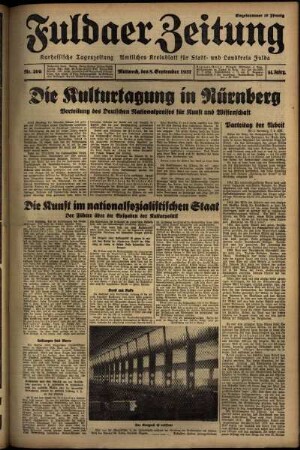 Ausgabe vom Mittwoch, den 08. September 1937.