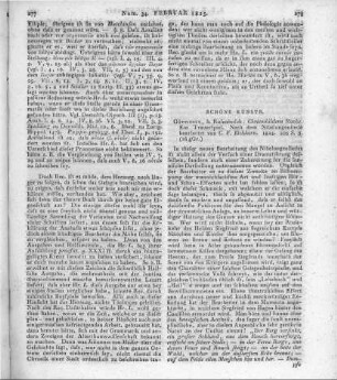 Eichhorn, C. F.: Chriemhildens Rache. Ein Trauerspiel. Nach dem Nibelungenlied bearbeitet. Göttingen: Rosenbusch 1824