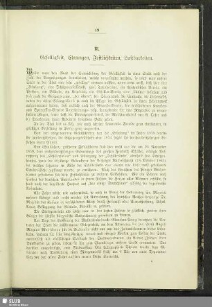 18. Geselligkeit, Ehrungen, Festlichkeiten, Lustbarkeiten