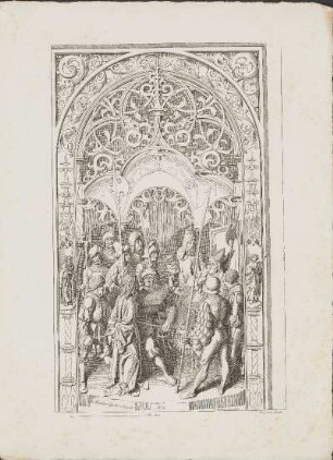 Lithographie: St. Matthaei Cap. 26. v 65 u 66. No. 6