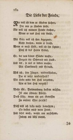 Die Liebe der Feinde