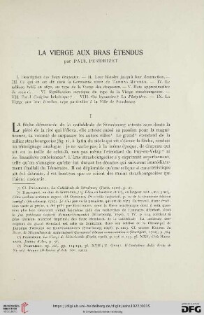 1: La vierge aux bras étendus