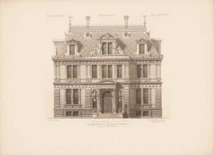 Bankgebäude, Bielefeld: Ansicht (aus: Architektonisches Skizzenbuch, H. 136/1, 1876)