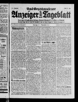 Bad Oeynhausener Anzeiger und Tageblatt. 1912-1934