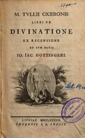M. Tullii Ciceronis Libri De Divinatione