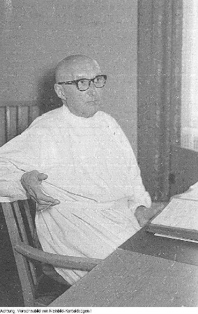 Dresden. Stadtverordnete. Dr. Victor Otto(?) als Stadtverordneter, 1958