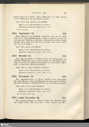 414. 1513, nach November 30