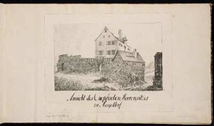 [1] Ansicht des Cnopfischen Herrensitzes zu Moegeldorf. - Herrensitz Cnopfsches oder Linksches Schloss, Nürnberg-Mögeldorf
