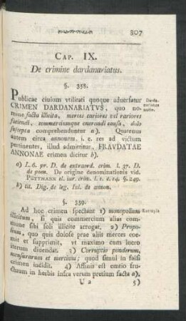 Cap. IX. De crimine dardanariatus