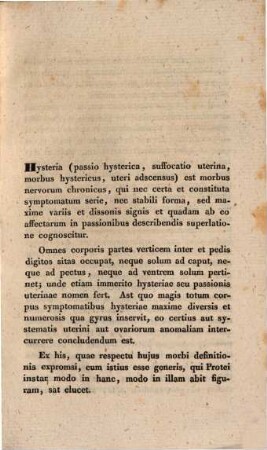 De hysteria : dissertatio inauguralis