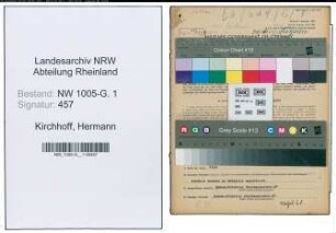Entnazifizierung Hermann Kirchhoff , geb. 26.04.1905 (Gaertner)