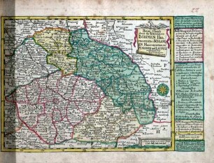 Reise-Charte durch das Königreich Böhmen, Hertzogthum Schlesien, Margrafthum Maehren und Lausitz ; Verfertiget von Joh. George Schreibern in Leipzig