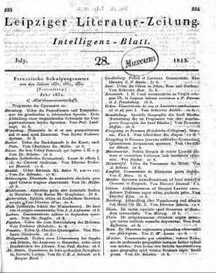 1833-07 : 28. Stück