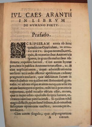 De humano foetu liber