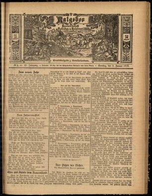Ausgabe vom Sonntag, den 02. Januar 1910.