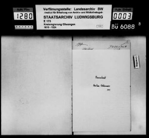 Auswanderungen, Thomashardt