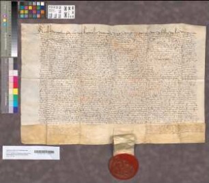 Lijfrentebrief van Keizer Karel van 37 Carolus gulden 10 stuivers voor Floris en Wolfaard, zoons van Reinier van Brederode, 13 October 1555. Perkament met 1 uithangend zegel.