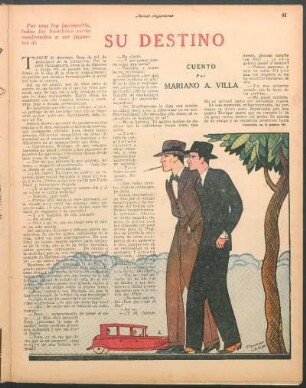 Su destino : Cuento por Mariano A. Villa