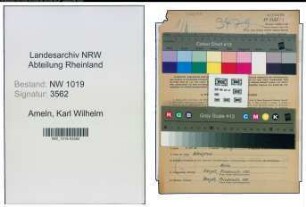 Entnazifizierung Karl Wilhelm Von Ameln , geb. 04.07.1903 (Gaertner)
