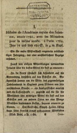 Medicinische Bibliothek. 2. 1785/87