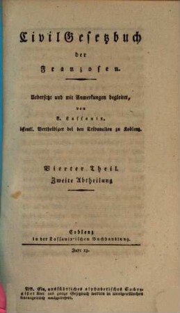 Civil-Gesetzbuch der Französischen Republik, 4,2