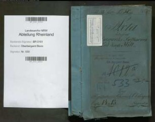 Hilt, Karl Josef 00.00.1835 - 06.04.1888; Berginspektor; ausgeschieden 1872; Prüfungs- u. Personalakten Band 1