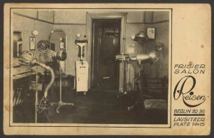 Ansichtskarte "Friseur-Salon Reisen", Lausitzer Platz 14–15