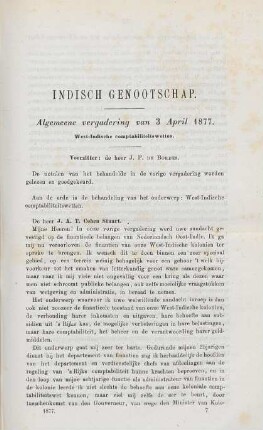 Algemeene vergadering van 3 April 1877