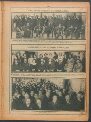 Homenajes a las naciones americanas