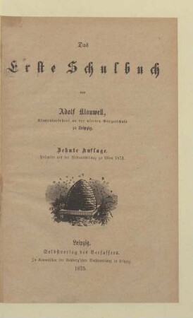 Das erste Schulbuch