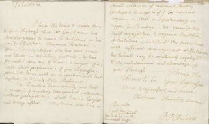 Peter Perez Burdett an Karoline Luise von Baden (Rastatt)