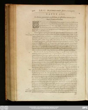 Caput IIII. Ex divinae providentiae perfectione, & effectibus eius, neceßitas huius scientiae ostenditur.