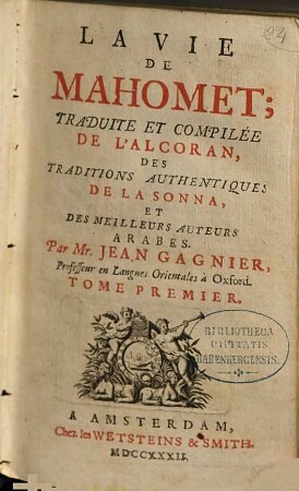 La Vie De Mahomet, 1