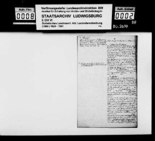 Textmanuskript und Notizen [des Trigonometers Diezel in der Kanzlei des STBs] zum allgemeinen Teil der OAB