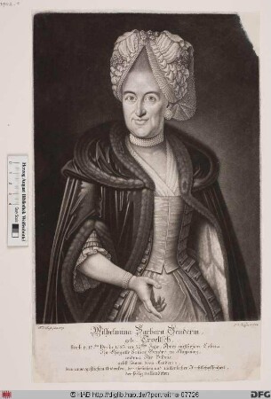 Bildnis Wilhelmina Barbara Geuder, geb. Troeltsch