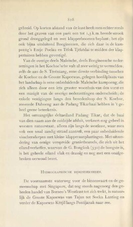 Hydrographische bijzonderheden
