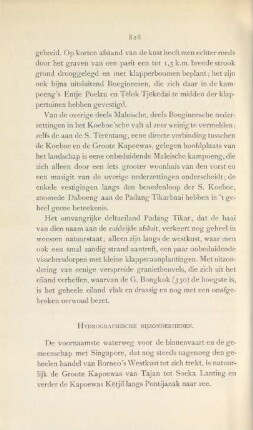 Hydrographische bijzonderheden