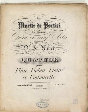 La muette de Portici : opéra en cinq actes. 3, Acte IV & V
