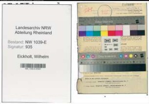 Entnazifizierung Wilhelm Eickholt , geb. 19.06.1895 (Rentmeister)