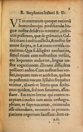 Gallicae Grammatices libellus