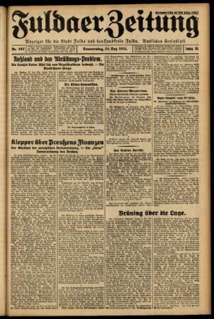 Ausgabe vom Donnerstag, den 24. Dezember 1931.